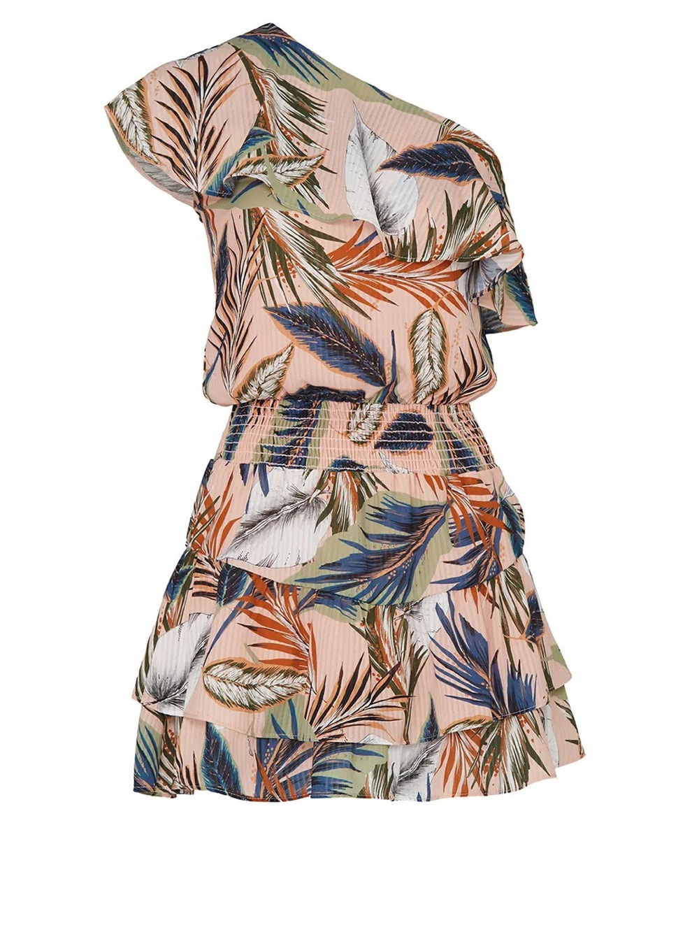krisa
One Shoulder Ruffle Mini Dress size small